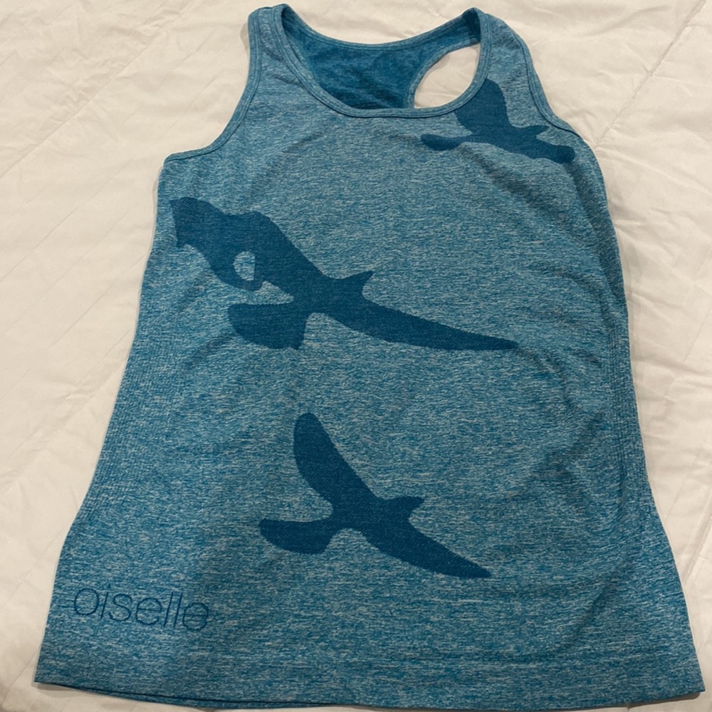 Oiselle Blue Flyte Tank Top